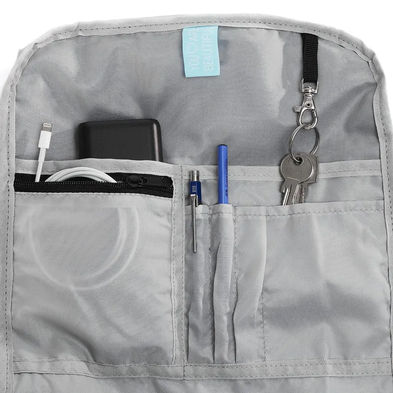 Ela Mo Rolltop Rucksack Damen mit 17-Zoll-Laptopfach Strawberry Cream