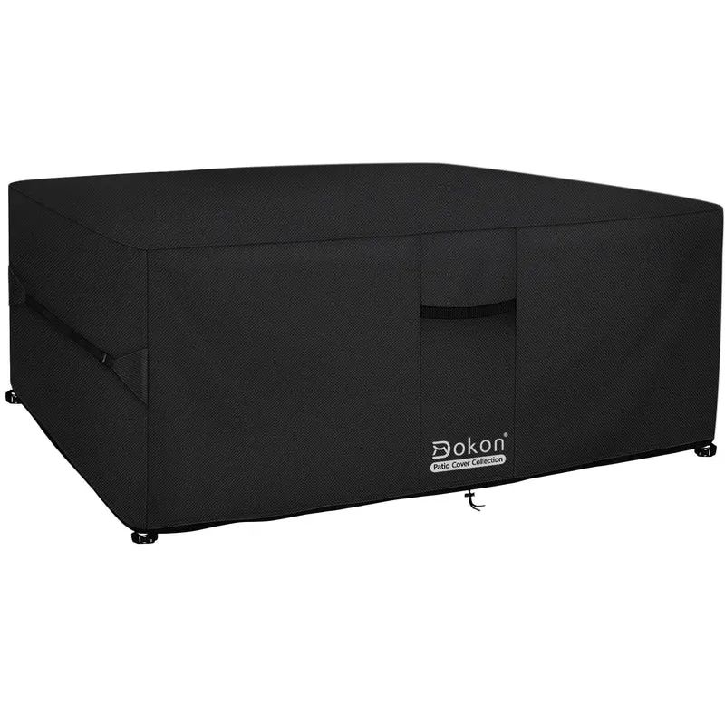 Dokon Gartenmöbel-Abdeckung 250x250x90 cm wasserdicht schwarz