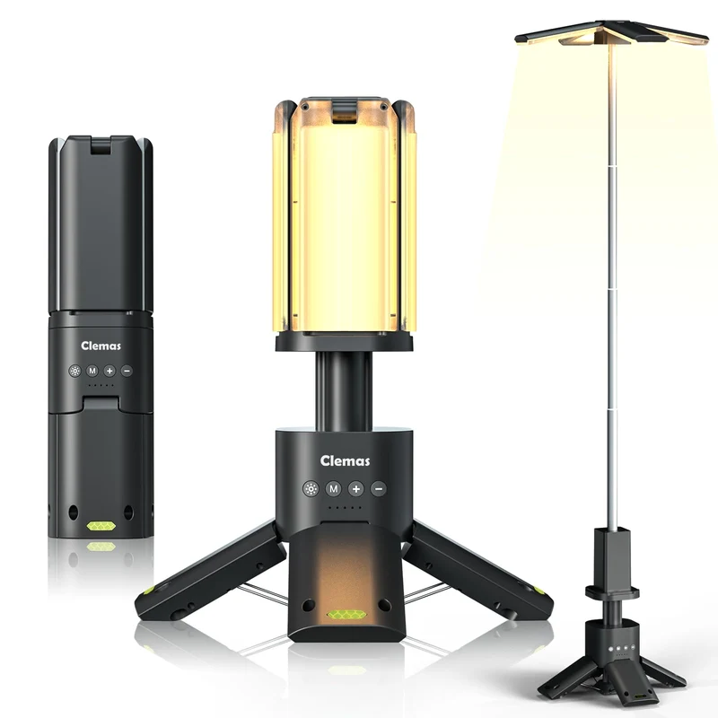 Clemas Teleskop-Campinglampe LED wiederaufladbar 14000 mAh 6000 Lumen
