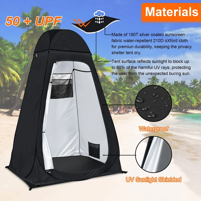 riggoo Pop-Up Duschzelt Toilettenzelt Umkleidezelt UV 50+