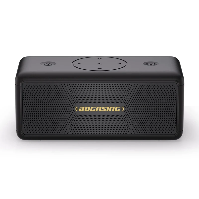 BOGASING M5 Bluetooth Lautsprecher, tragbar, 40W, IPX7, Schwarz