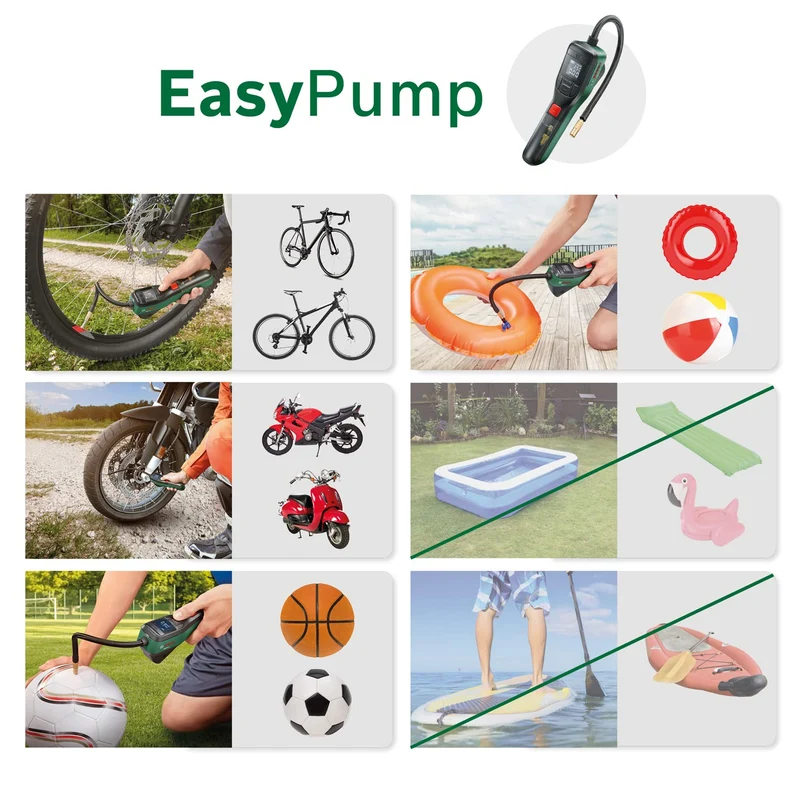 Bosch EasyPump Akku-Luftpumpe Mini-Kompressor 10,3 bar