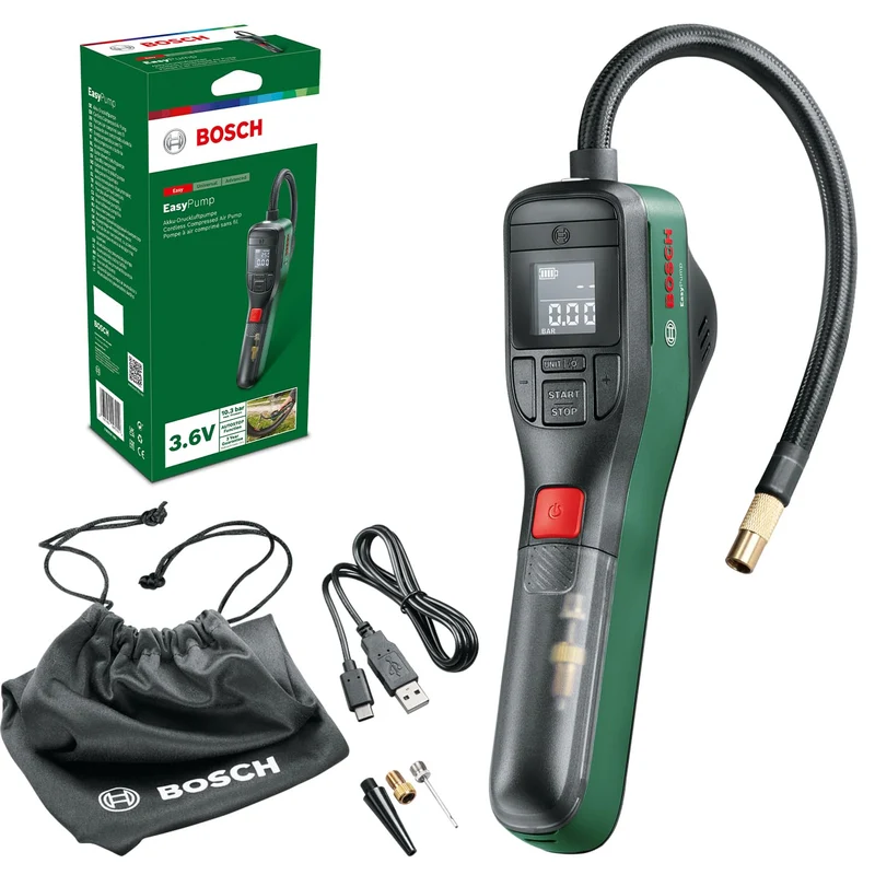 Bosch EasyPump Akku-Luftpumpe, Mini-Kompressor bis 10,3 bar