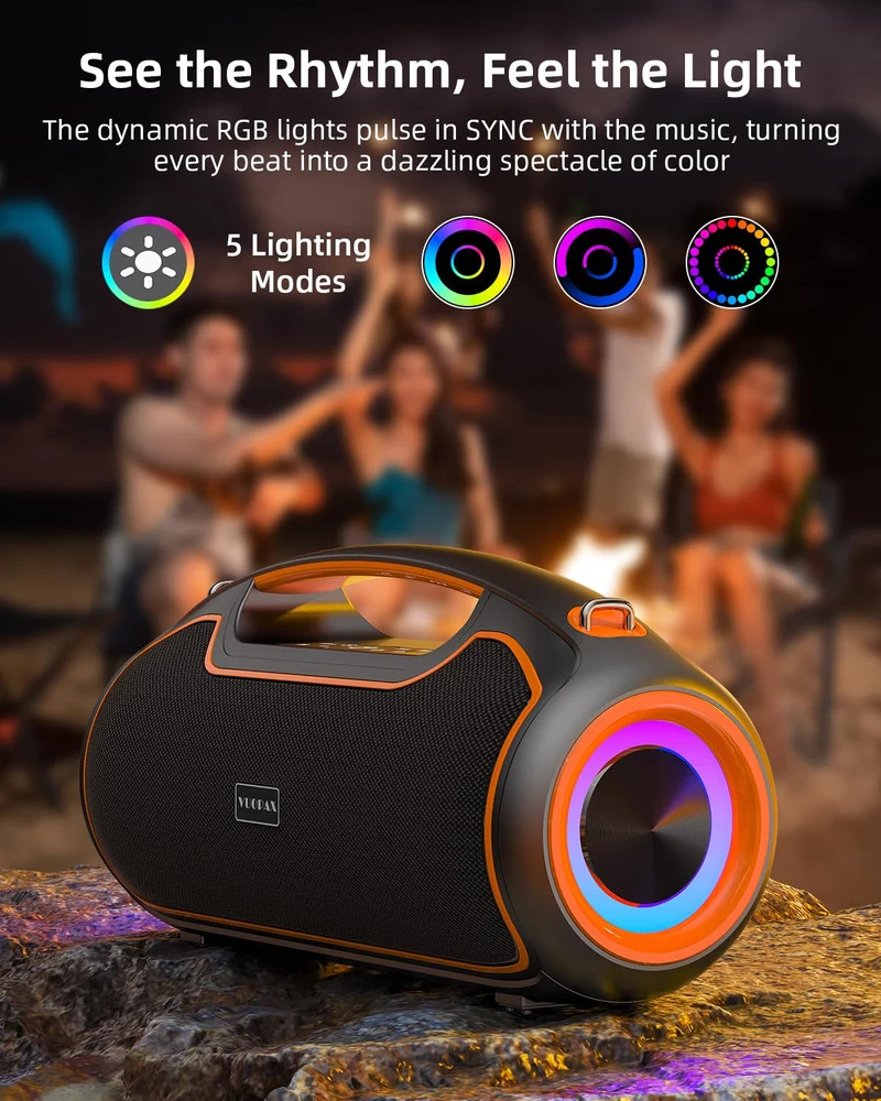 VUOPAX B48A Bluetooth Lautsprecher, 200 W, IP65, 24 h Akku