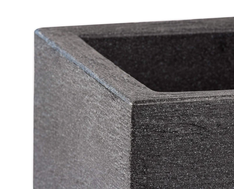 BigDean Pflanzkübel 80x30 cm Granitstein-Optik Anthrazit frostsicher