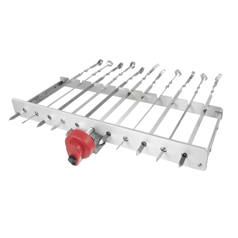 BEM Rambo Mangal Schaschlikgrill mit Motor, Powerbank und 11 Spiesse