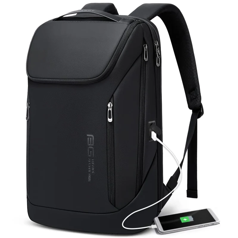 BANGE Business-Rucksack wasserdicht, 15,6-Zoll-Laptopfach, schwarz