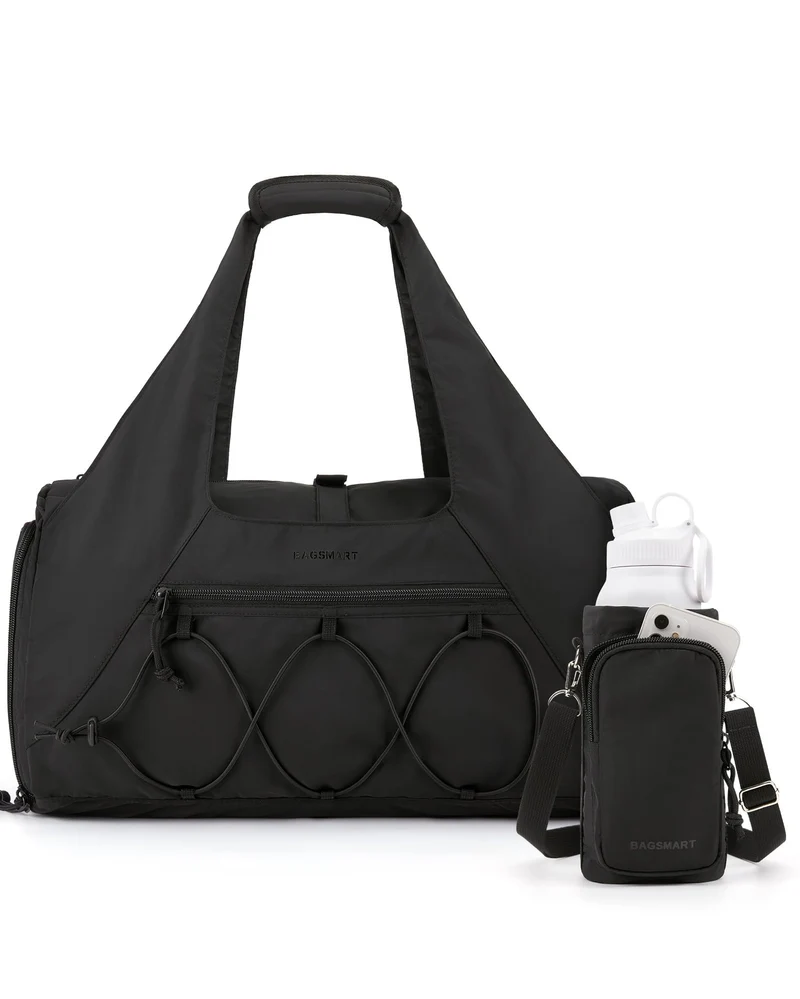 BAGSMART Sporttasche Damen mit Schuhfach und Nassfach, Kamel