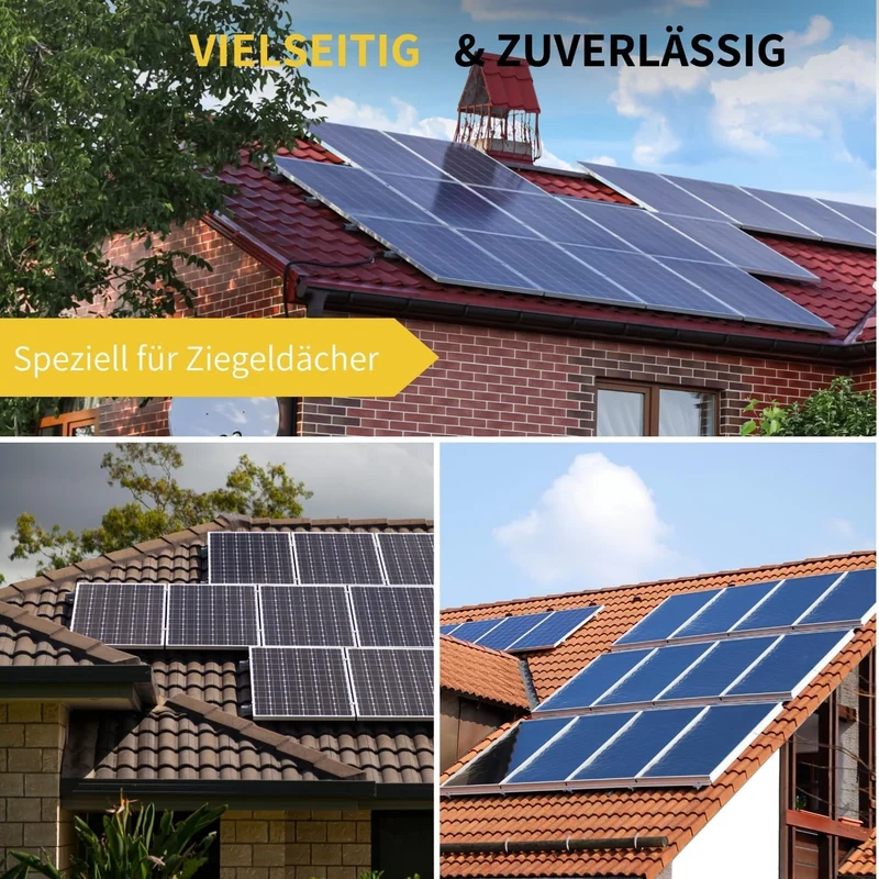 Avoltik Solar Ziegeldachhalterung für Balkonkraftwerk, 30–40 mm