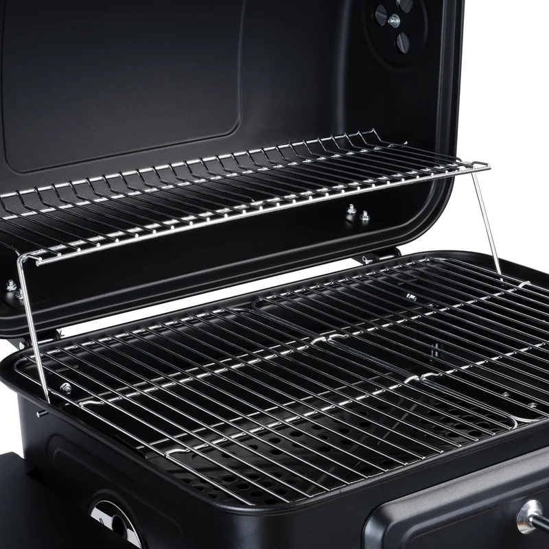 BBQ-Toro Holzkohlegrill Grillwagen BBQ15 mit Deckelthermometer