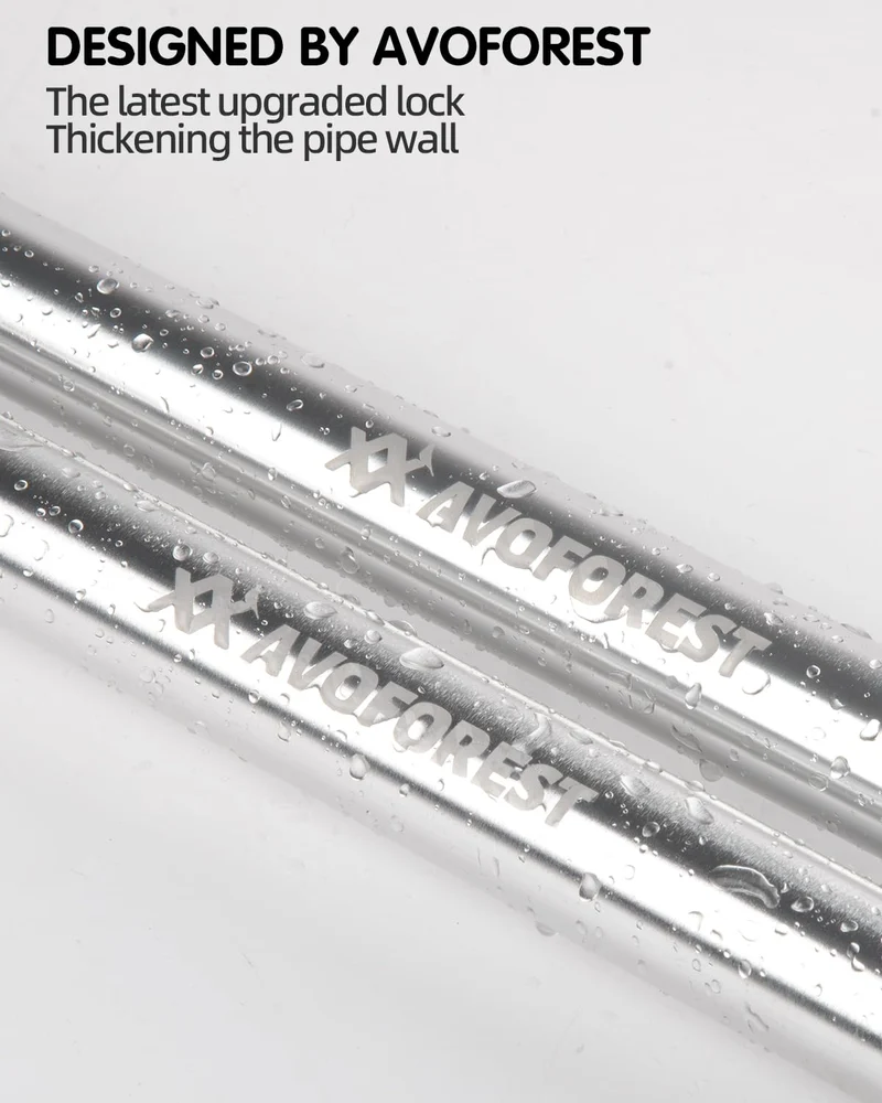 AVOFOREST TP10 Teleskop-Zeltstange Aluminium, 88–265 cm, 2er-Set