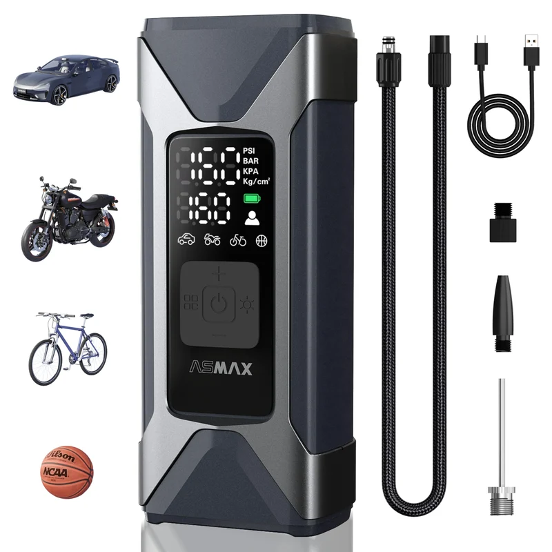 ASMAX T10 Elektrische Luftpumpe 160 PSI mit 7500mAh Akku