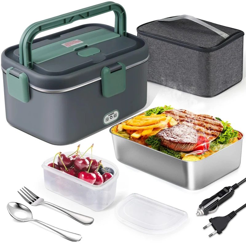 AUTOPkio Elektrische Lunchbox 1,8 L 12V/24V/220V Speisenwärmer