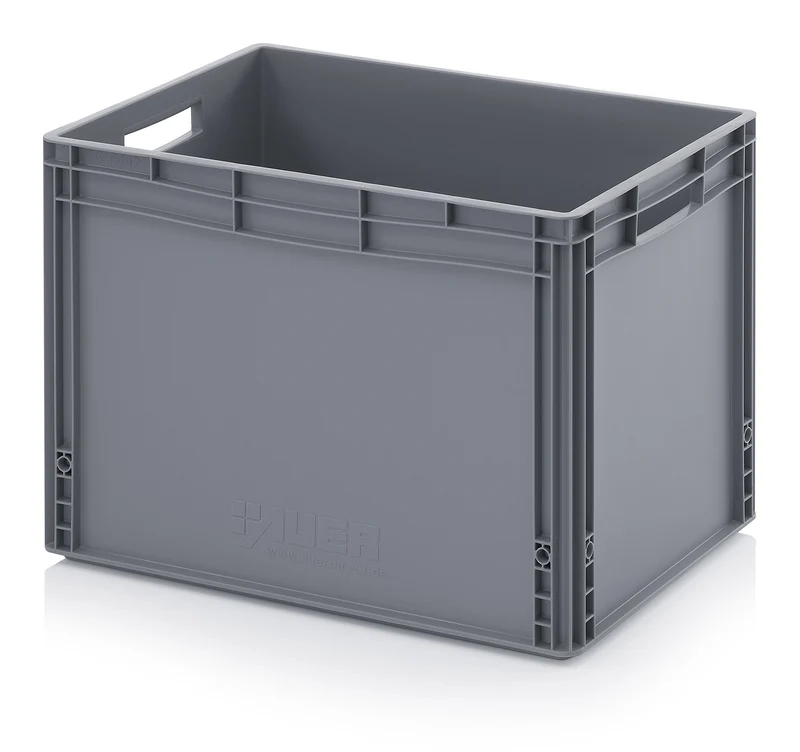 Auer Packaging Eurobehälter 60x40x42 cm, 86 l, silbergrau