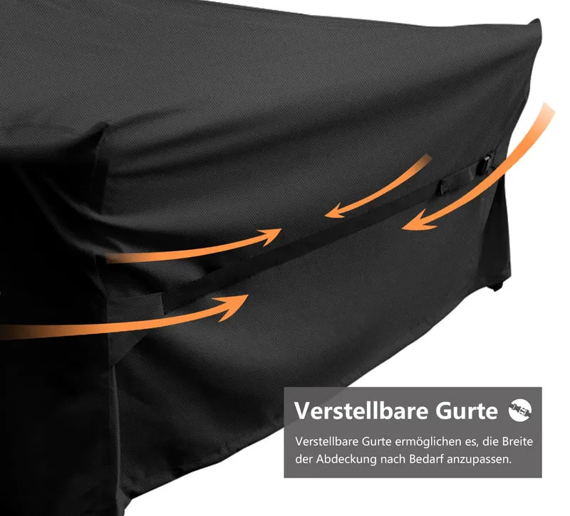 Dokon Gartenmöbel Abdeckung wasserdicht 220x220x90cm schwarz