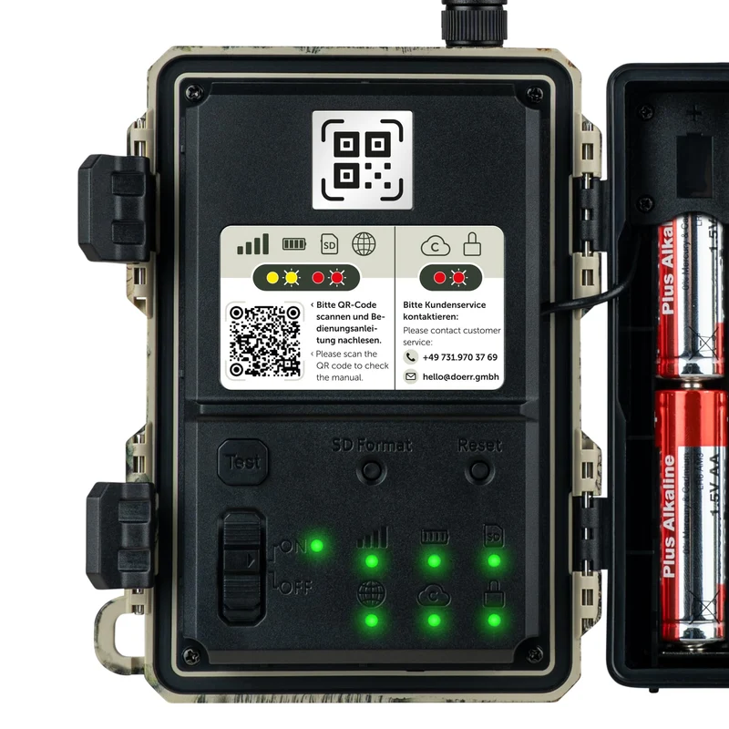 DÖRR Cloud Mini 4G/LTE Wildkamera, 12 MP, Full HD, Infrarotblitz
