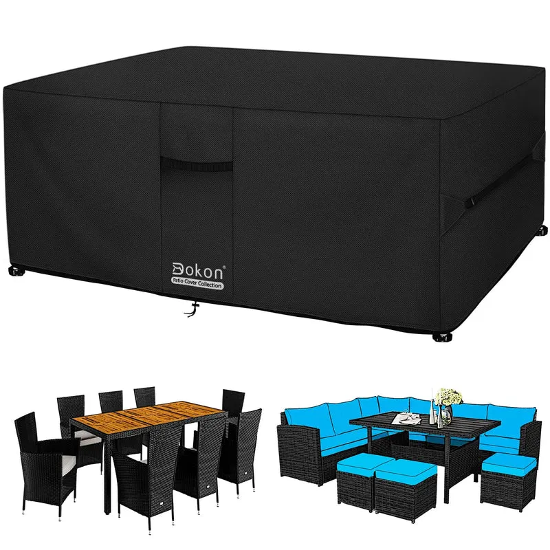 Dokon Gartenmöbel Abdeckung wasserdicht 220x220x90 cm 420D Oxford