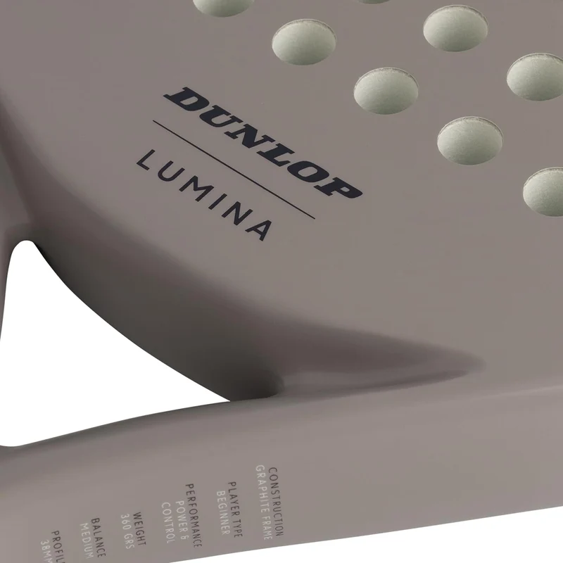 Dunlop Lumina Padelschläger Light Grey, Graphitrahmen, 365 g
