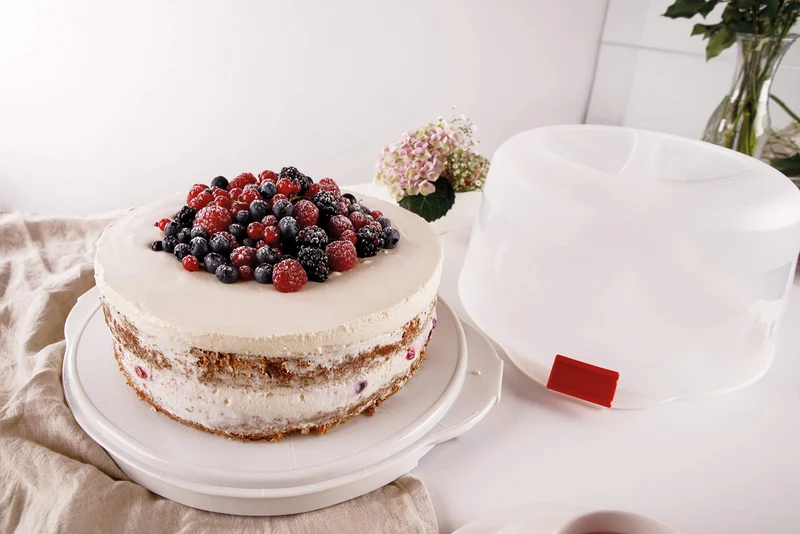 Dr. Oetker Kuchentransportbox Bake & Go, Ø 38,5 cm, mit Kühlakkus