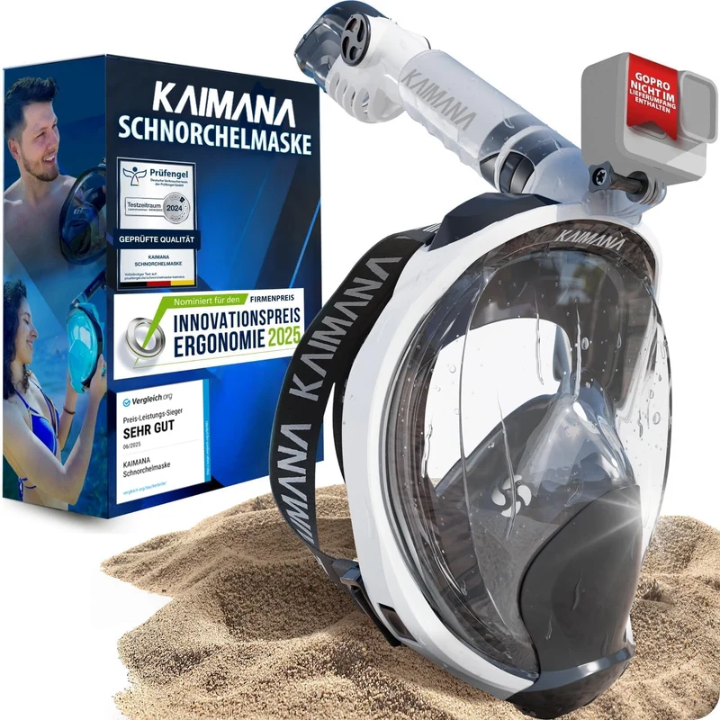 KAIMANA Schnorchelmaske Vollgesichtsmaske für Erwachsene und Kinder