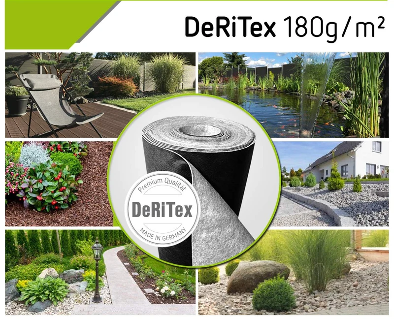 DeRiTex Unkrautschutzvlies Premium Plus 180 g/m² 50 m x 1 m
