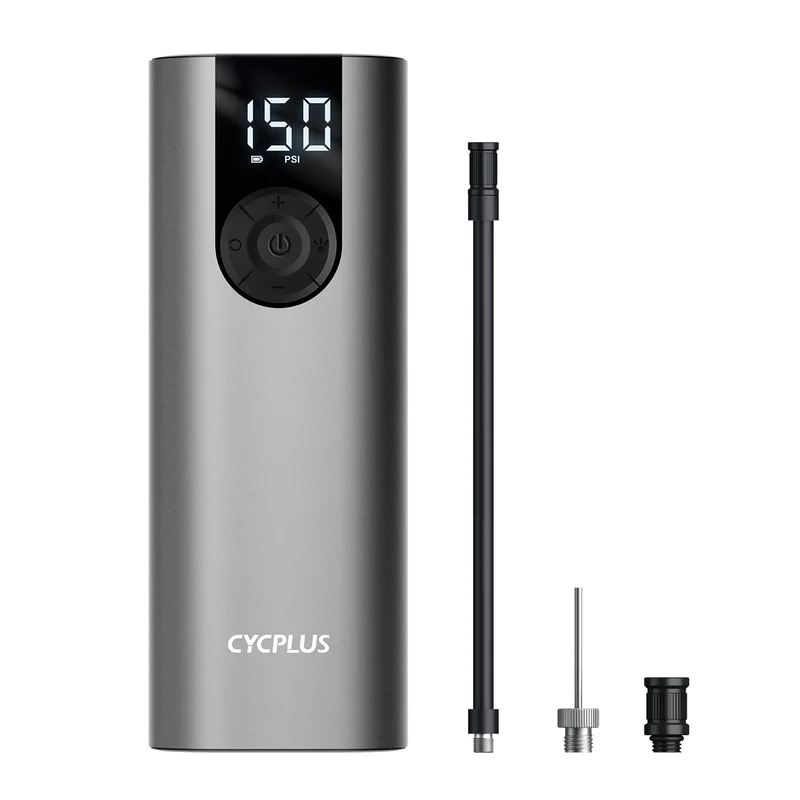 CYCPLUS A8 Elektrische Luftpumpe 150 PSI mit LCD-Display, Grau
