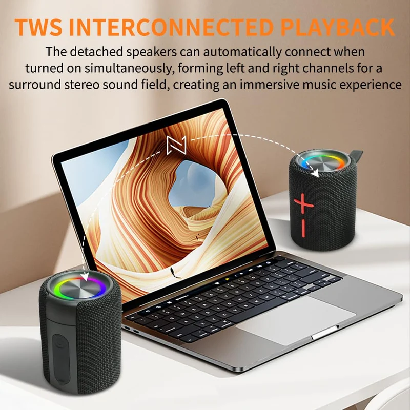 CYBORIS S11-M 2-in-1 Bluetooth-Lautsprecher, magnetisch, 20W, IPX6