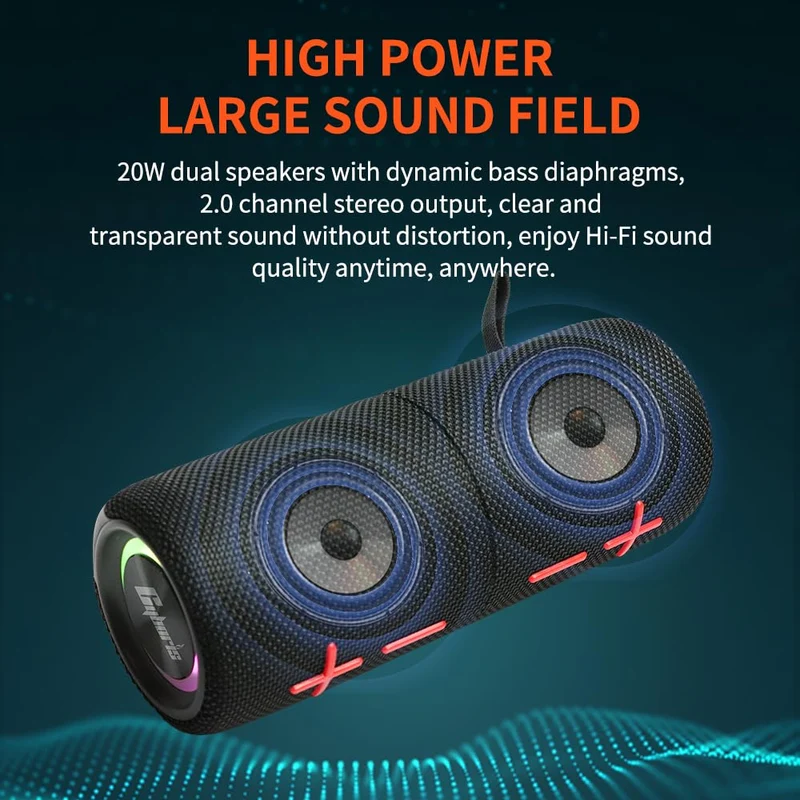 CYBORIS S11-M 2-in-1 Bluetooth-Lautsprecher, magnetisch, 20W, IPX6