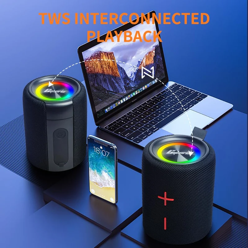 CYBORIS S11PLUS 2-in-1 Bluetooth Lautsprecher, tragbar, 40W, IPX6