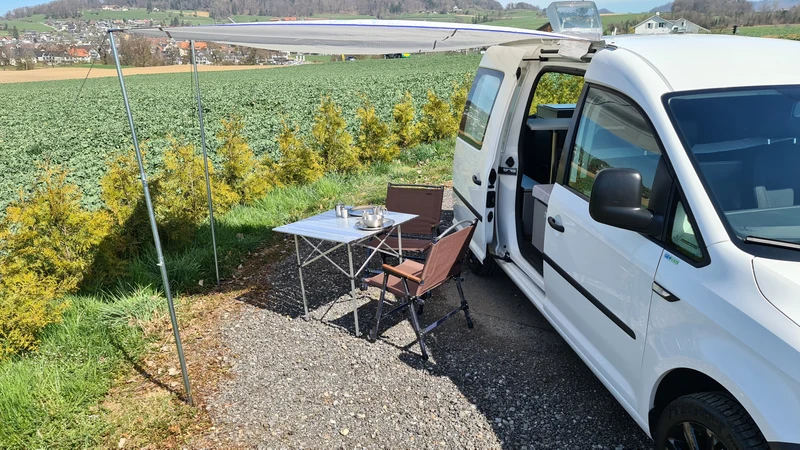 Sonnenstore für Camper, Wohnwagen mit Keder, Sonnendach Charly & Charlyne