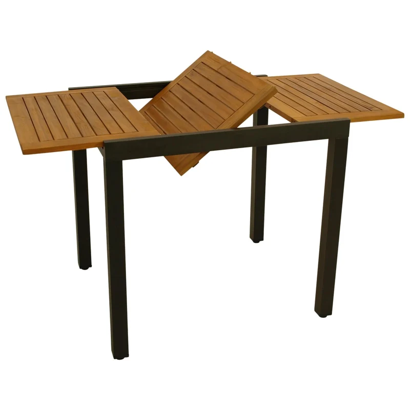 DEGAMO Gartentisch Vicenza aus Akazienholz, ausziehbar 80/120x70 cm