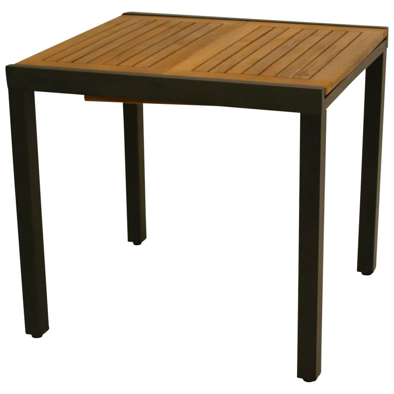 DEGAMO Gartentisch Vicenza aus Akazienholz, ausziehbar 80/120x70 cm