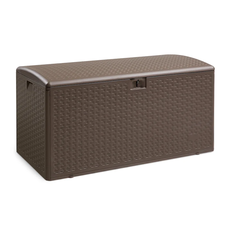 Amazon Basics Deckbox DB99 Aufbewahrungsbox Terrasse 375 l braun