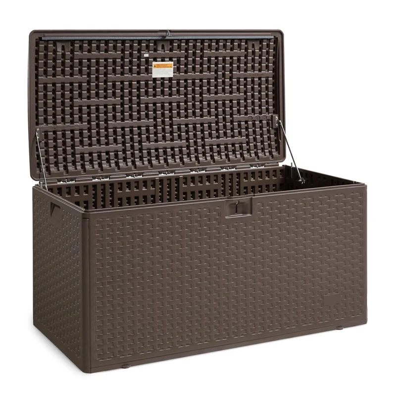 Amazon Basics Deckbox DB99 Aufbewahrungsbox Terrasse 375 l braun