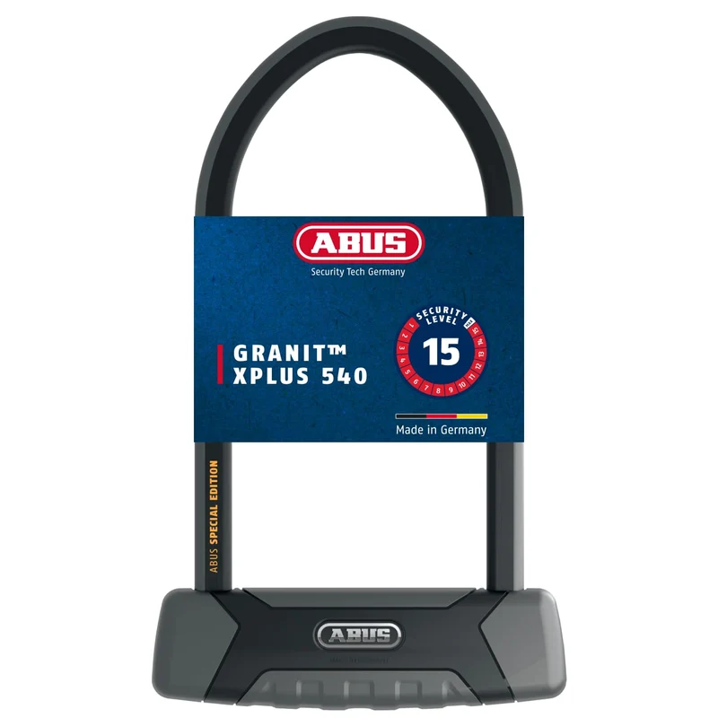 ABUS Granit XPlus 540 Bügelschloss mit USH-Halterung, Level 15