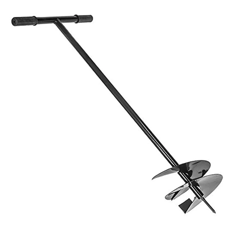 AGROHIT Handerdbohrer Ø 250 mm, Gartenbohrer aus Stahl, 105 cm