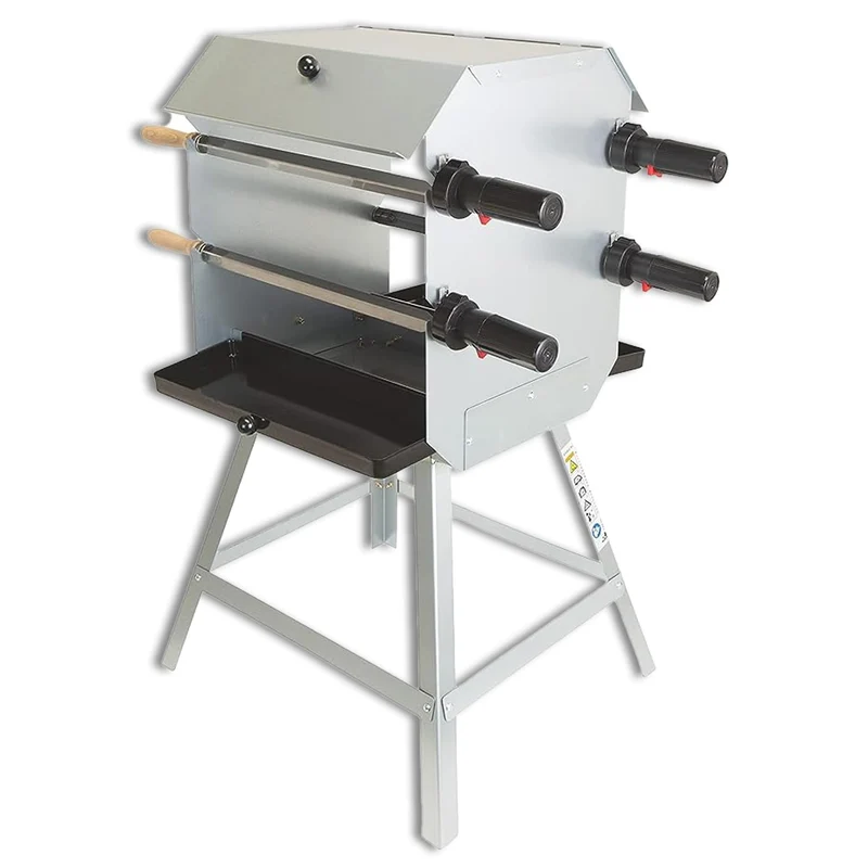 ACTIVA Mutzbratengrill 10840, Mangal-Grill mit Motor und 4 Spiessen