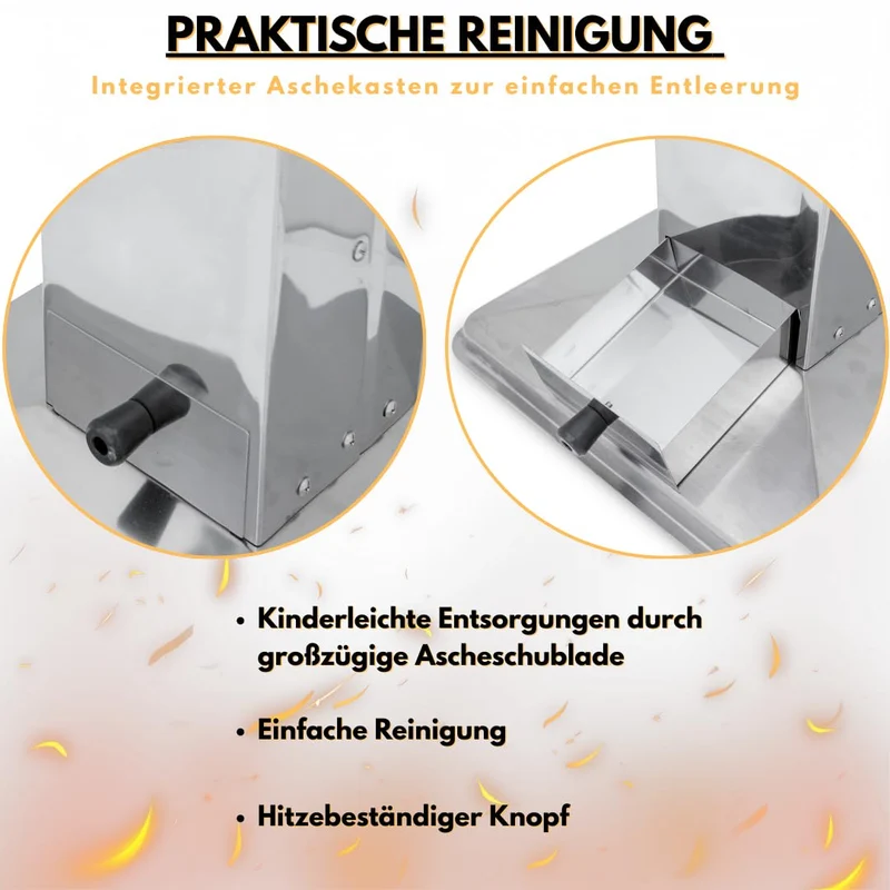ACTIVA Holzkohlegrill Erfurt mit höhenverstellbarem Grillrost