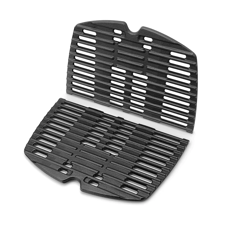 Vnierxful Grillrost Gusseisen für Weber Q100, Q1000, Q1200, 2er-Set