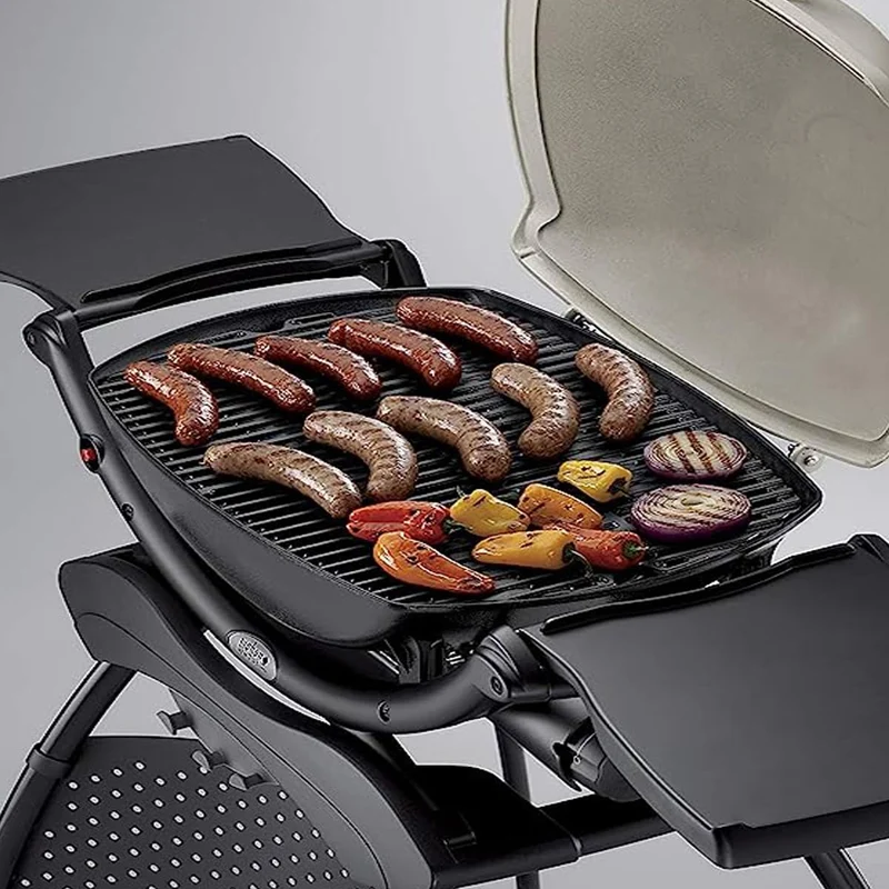 Vnierxful Grillrost Gusseisen für Weber Q100, Q1000, Q1200, 2er-Set