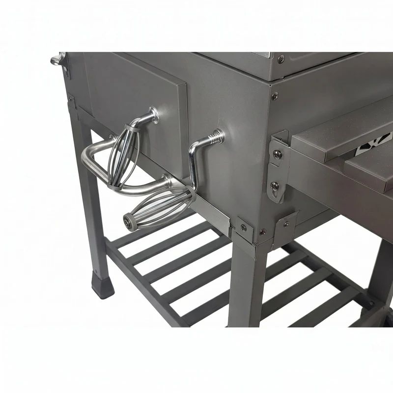 ACTIVA Angular Guss Holzkohlegrill mit Gusseisenrost und Abdeckhaube