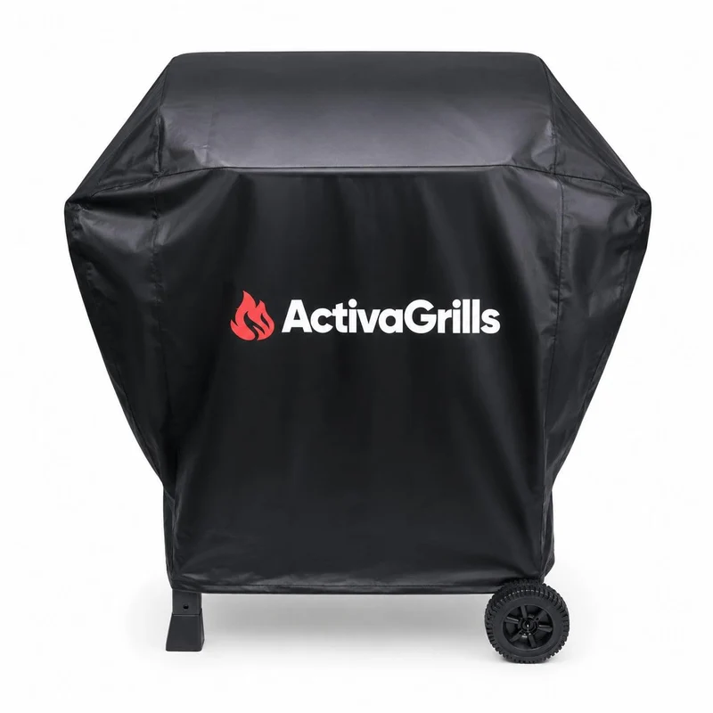 ACTIVA Angular Guss Holzkohlegrill mit Gusseisenrost und Abdeckhaube