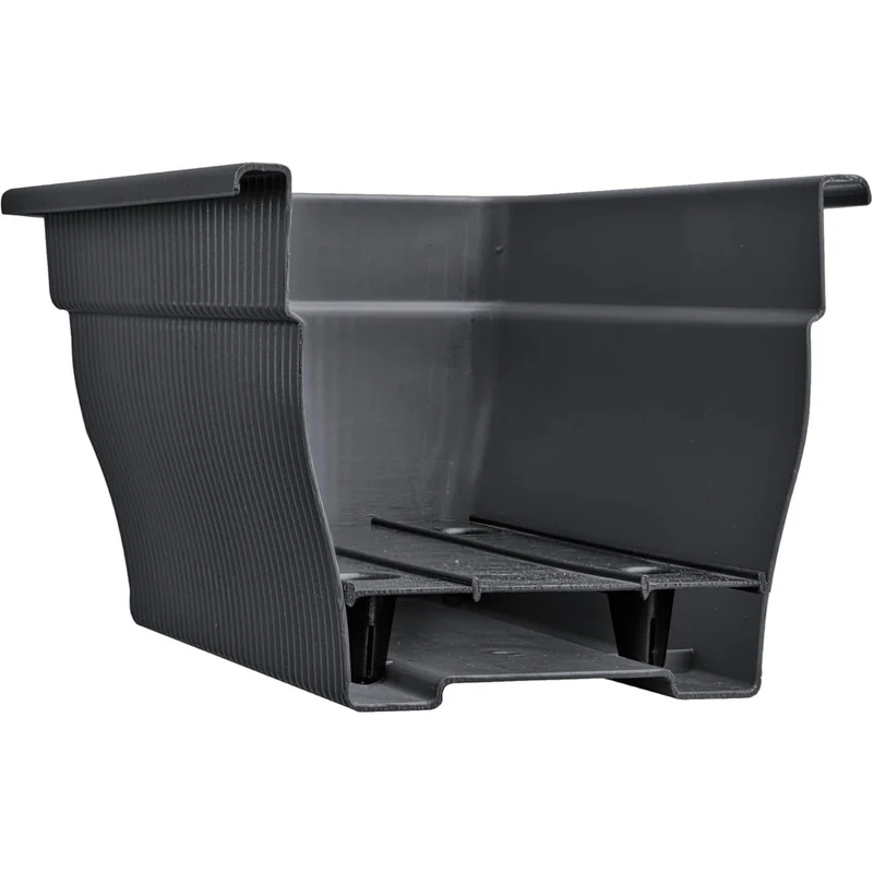 BURI Balkonkasten 100 cm mit Wasserspeicher, 6er Set, Anthrazit