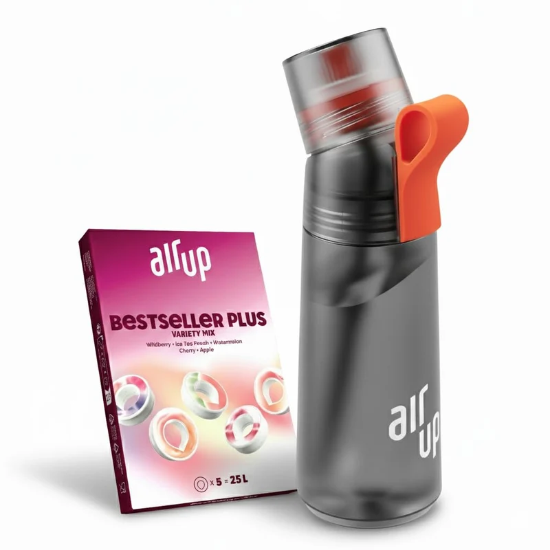 air up Twist Pro Trinkflasche Starter Set 600 ml mit 5 Pods