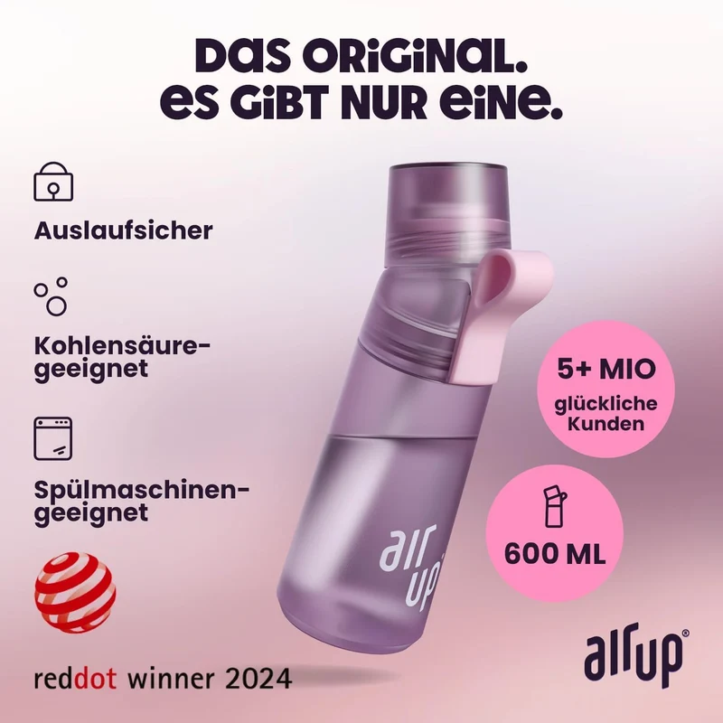 air up Twist Pro Trinkflasche Lavender 600 ml mit 5 Duft-Pods
