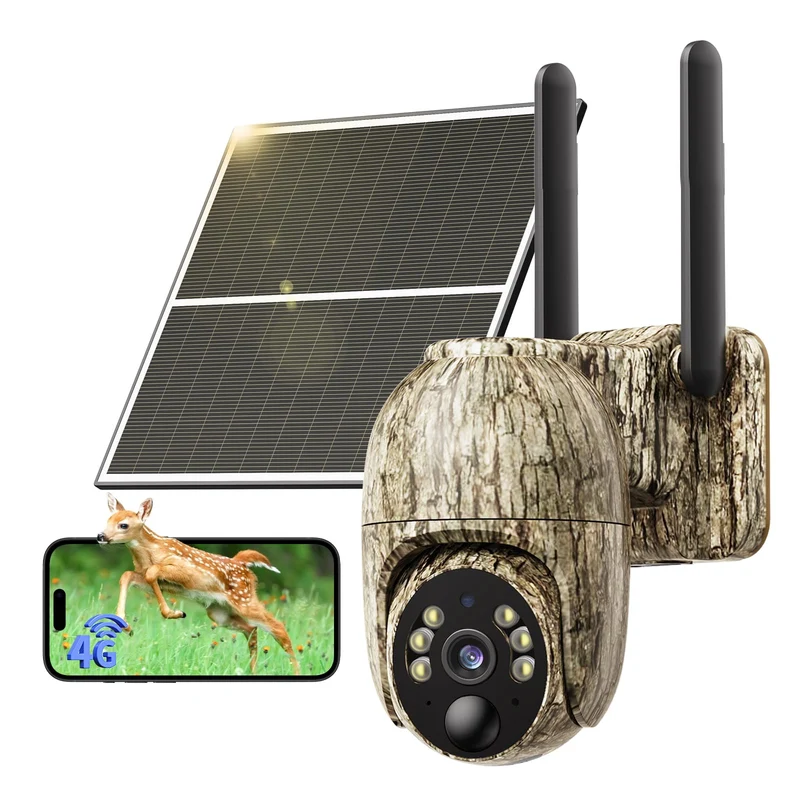 NUASI Wildkamera RBX-S60, 4G LTE, Solar, 2K Farbnachtsicht, IP66