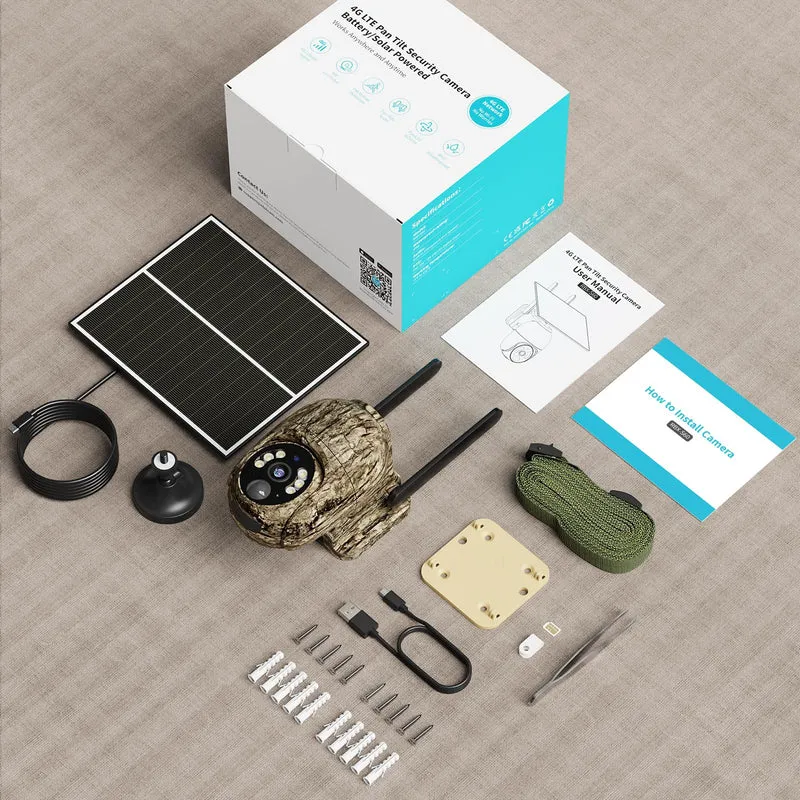 NUASI Wildkamera RBX-S60, 4G LTE, Solar, 2K Farbnachtsicht, IP66