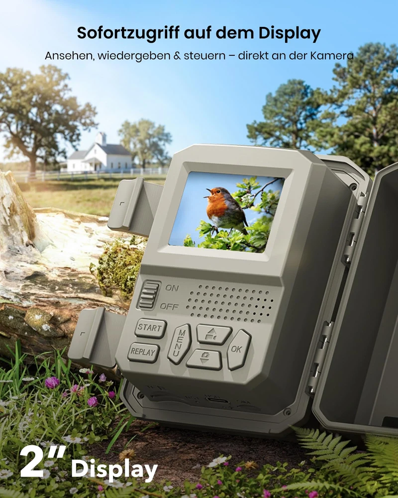 Misstech Wildkamera 4K 64MP mit Solarpanel und App, SV-TCKW