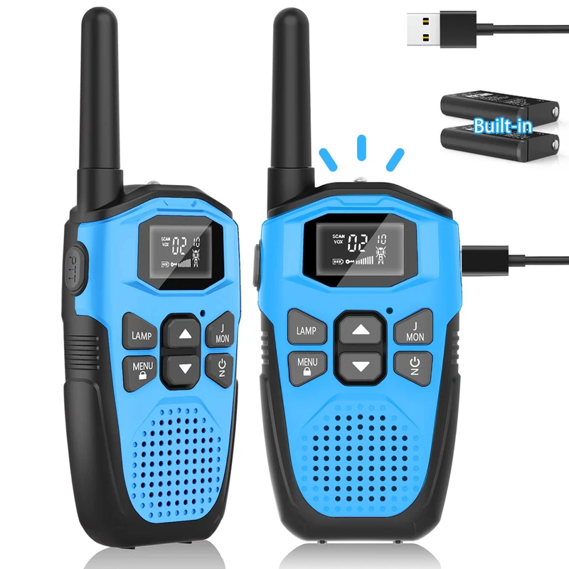 NXGKET Walkie Talkie 3er Set aufladbar mit 5 km Reichweite