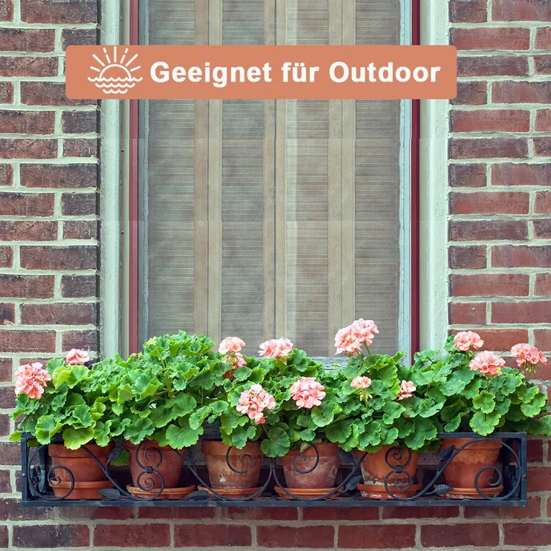 vensovo Terrakotta-Blumentopf 20 cm mit Untersetzer, 2er-Set